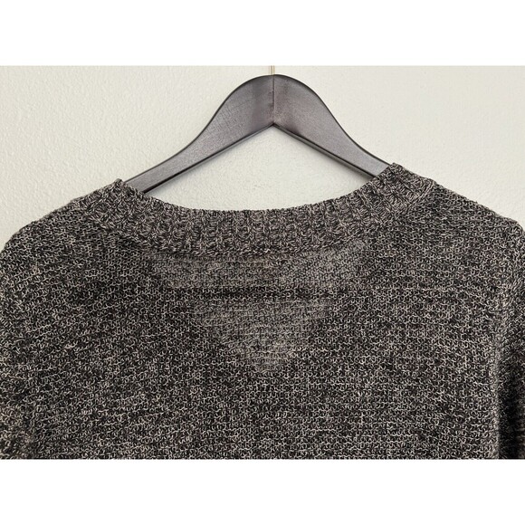 Eileen Fisher %100 Linen Gray V Neck Sweater Women's Small Oversized Relaxed Fit - Picture 4 of 6